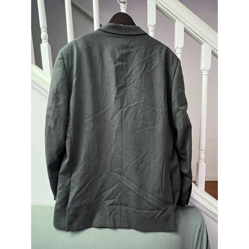 Emanuel‎ Ungaro Mens 100% Wool Blazer Sport Coat Grey 44R UWTA9112